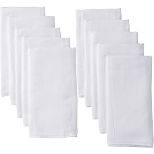 Gerber Unisex Baby Boys Girls Birdseye Prefold Cloth Diapers Multipack White 3-Ply 10 Pack