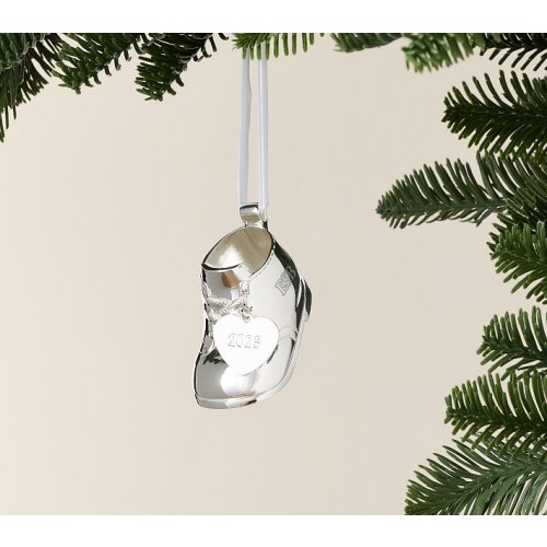 Baby's First Christmas Bootie Ornament