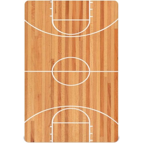 Fitted Crib Sheets for Boys Girls, Basketball Court Soft Breathable Mattress Cover for Standard Crib & Toddler Bed Mattress, 52 * 28 in.