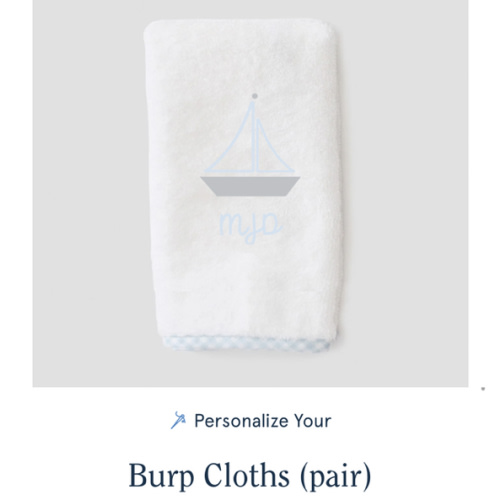 Burp Cloths (pair)