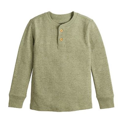 Toddler Boy Jumping Beans® Long Sleeve Thermal Henley T-Shirt