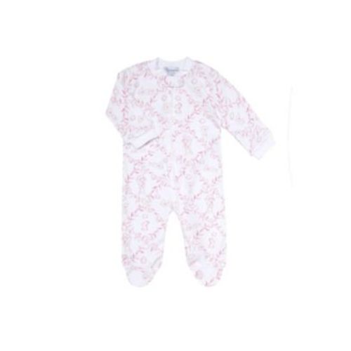 Girls' Pink Gingham Zipper Footie - Baby