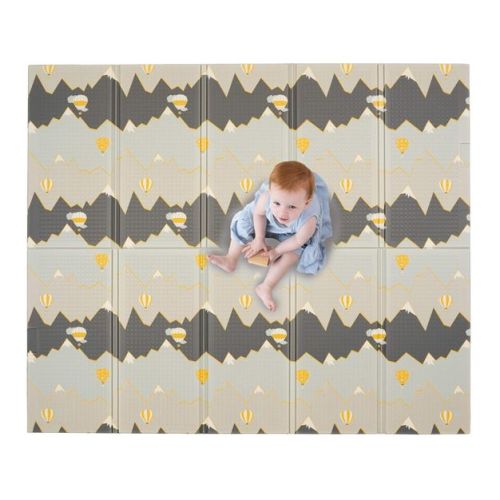 JumpOff Jo Foam Padded Play Mat, for Infants, Babies, Toddlers Play & Tummy Time, Foldable and Waterproof, Large, 70" x 59"