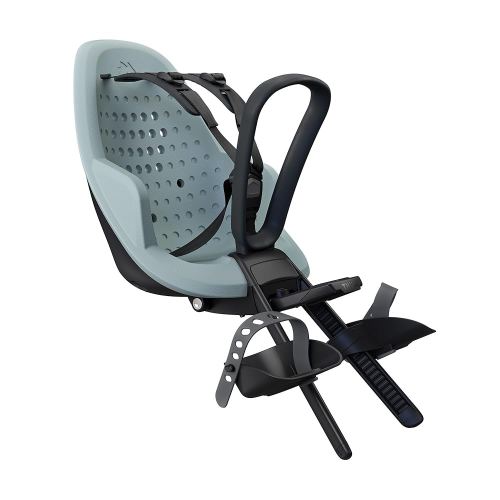 Thule Yepp 2 Mini - Front Mounted Child Bike seat - Shock-Absorbing Foam seat - Adjustable footrests & footstraps - Easy mounting System - Adjustable 5 Point Harness System