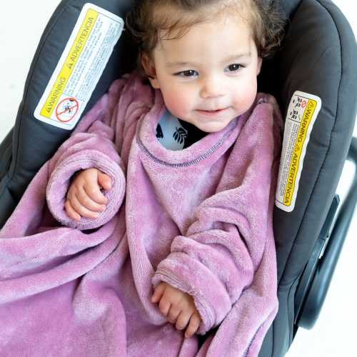 Buckle Me Baby Car Seat Blankie- Snow