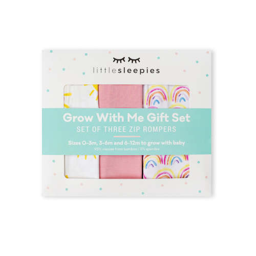 Pink-Grow With Me Gift Box - 0-3M to 6-12M