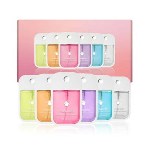 Touchland Power Mist Hydrating Spray For Adults And Kids Spray 500 Sprays Each Portable Spray Flavor Spray Travel Size (45ml*6)