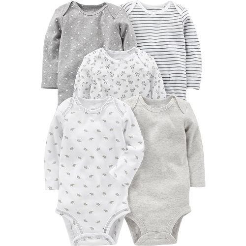 Simple Joys by Carter's unisex-baby 5-pack Long-sleeve Bodysuit