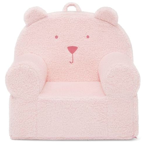 GAP babyGap Sherpa Bear Chair - Greenguard Gold Certified, Blush