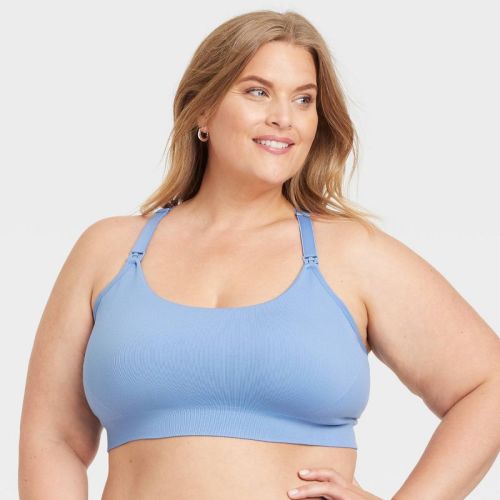 Women's Nursing Yoga Bra - Auden™ Blue Twilight 2x