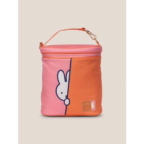 Miffy Fields Fuel Cell Insulated Bottle Bag | Pink & Orange | JuJuBe