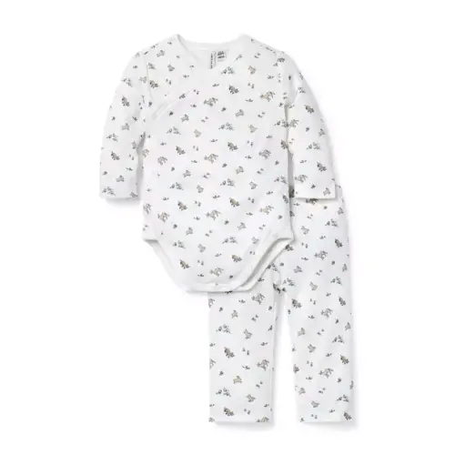 Baby Jet Ivory Woodland Friends Baby Woodland Friends Wrap Matching Set by Janie and Jack