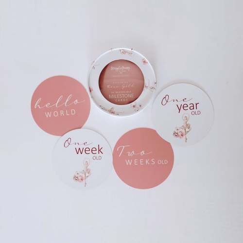 Ballerina & Rosa Milestone Cards- Snuggle Hunny - DISCOUNTED
