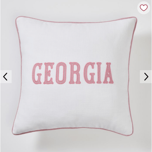 Bespoke Embroidered Pillow | Mark and Graham