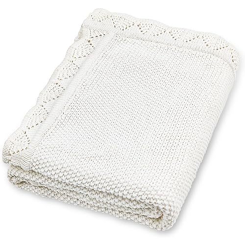 YOYI YOYI Cotton Baby Blanket Toddler Blankets Soft Warm Breathable Nursery Swaddling Blankets for Girls and Boys Receiving Blanket for Crib, Stroller, car 31x40inches (Milk)
