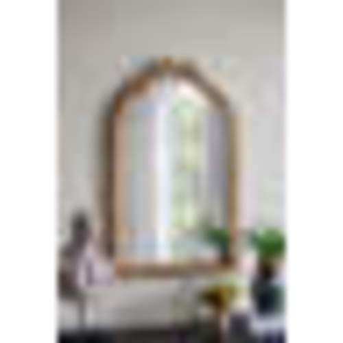House of Hampton Arched Wall Mirror with Ornate Gold Frame - Wayfair Canada