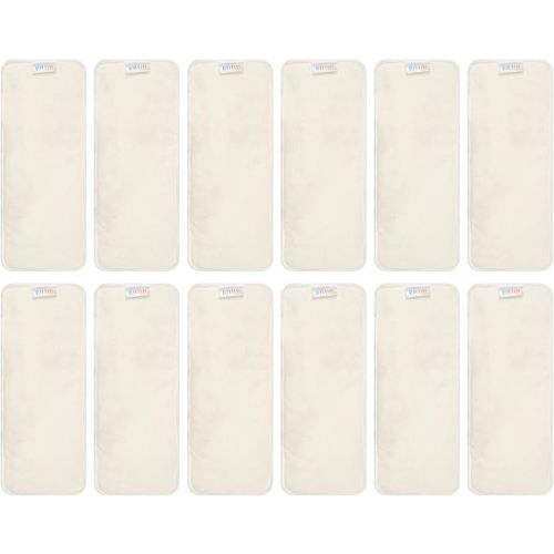 ALVABABY 12PCS Cloth Diaper Inserts - 4-Layer Super Soft Inserts for Diapers and Covers