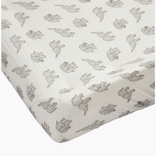 Tiny Kind Muslin Changing Pad Cover - Simple Elephant