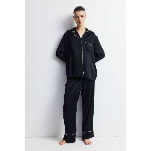MAMA BEFORE & AFTER SATIN PAJAMAS
