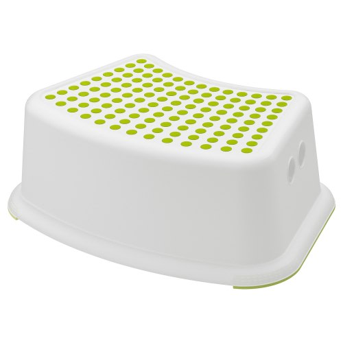 FÖRSIKTIG Children's stool - white/green