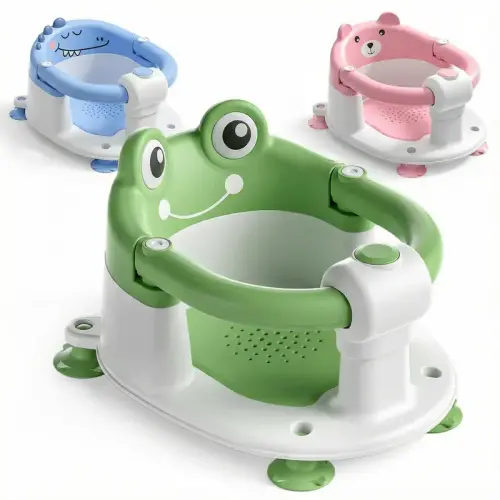 The MOREFEEL frog-shaped baby bath chair fits 5-18 months babies | Holiday Sales TikTok Shop