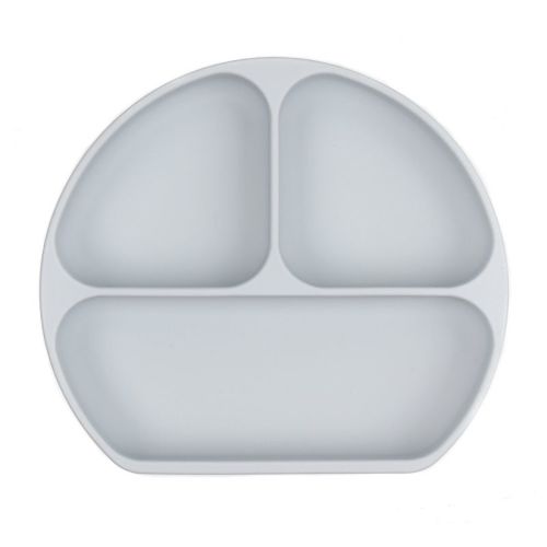 Bumkins Silicone Grip Dish - Gray