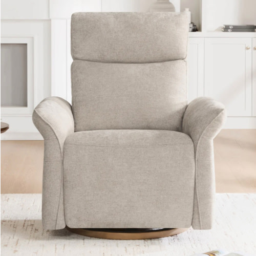 Vinca Power Swivel Nursery Glider Recliner with Power Lumbar & Headrest
