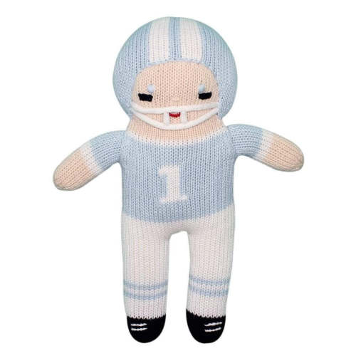 Shop for Football Player Knit Doll - Light Blue & White online