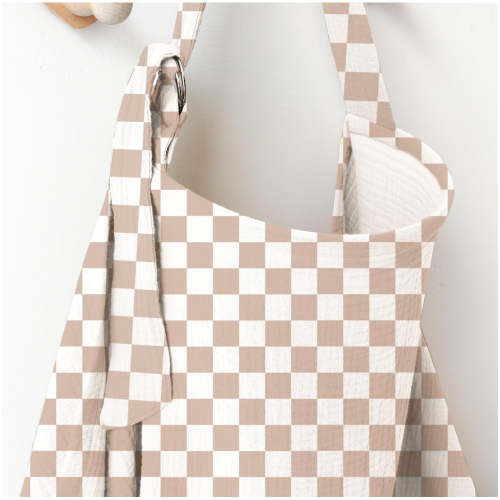 Muslin Nursing Covers for Breastfeeding,Privacy Breast Feeding Cover with Arch Neckline,Cotton Nursing Apron