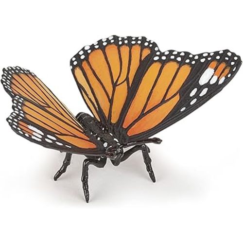 Papo -hand-painted - figurine -Wild animal kingdom - Butterfly -50260 -Collectible - For Children - Suitable for Boys and Girls- From 3 years old, Orange & Black