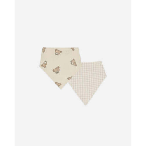 Bandana Scarf, 2 Pack || Teddy, Oat Check