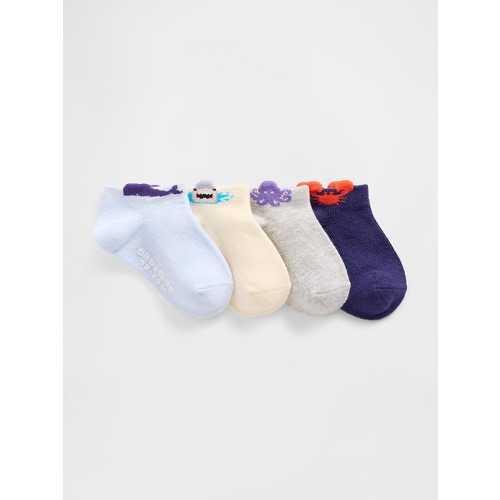 Baby & Toddler No Show Socks (4-Pack)