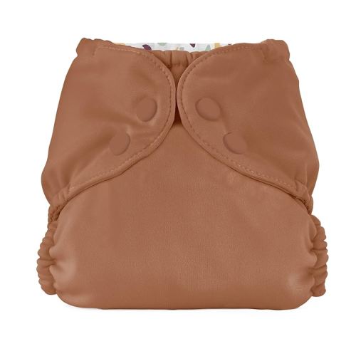 Esembly Cloth Diaper Outer, Swim and Waterproof Cloth Diaper Cover, Leak-Proof and Breathable Layer, Reusable with Snap Closure - Size 1 (7-17lbs), Clay