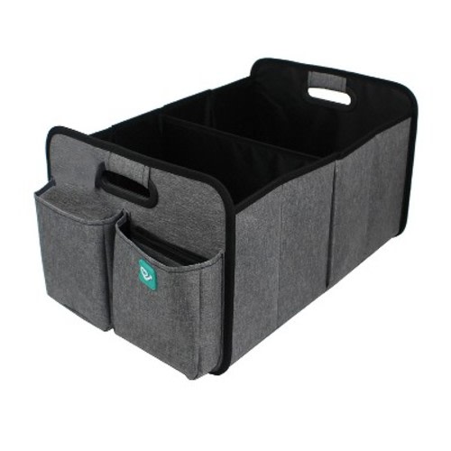 Joybi Gray and Black Deluxe Car Seat Organizer Kit, Multi-Compartment Storage Box for Vehicles