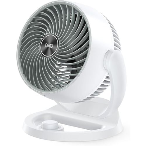 Dreo Fan for Bedroom, 12 Inches, 70ft Powerful Airflow, 28db Quiet Table Air Circulator Fans for Dorm Room, 120° Adjustable Tilt, 3 Speeds, Desktop Fan for Home, Office, Kitchen