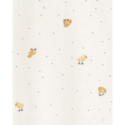 3m - Baby 2-Pack 2-Way Zip Cotton Sleep & Play Pajamas - White/Beige - Carter's | Carter's