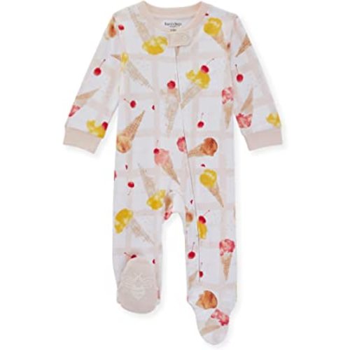Burt's Bees Baby baby-boys Sleep and Play Pjs, 100% Organic Cotton One-piece Zip Front Romper Jumpsuit Pajamas