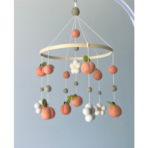 Flower mobile nursery/ floral mobile/ floral baby mobile girl/ Nursery Mobile/ woodland mobile/ hanging mobile/ Crib mobile girl/ cot mobile