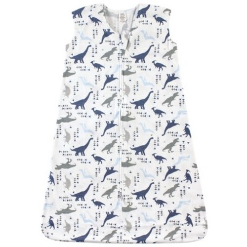 Touched by Nature Baby Boy Organic Cotton Sleeveless Wearable Sleeping Bag, Sack, Blanket, Dino, Size: 6-12 months