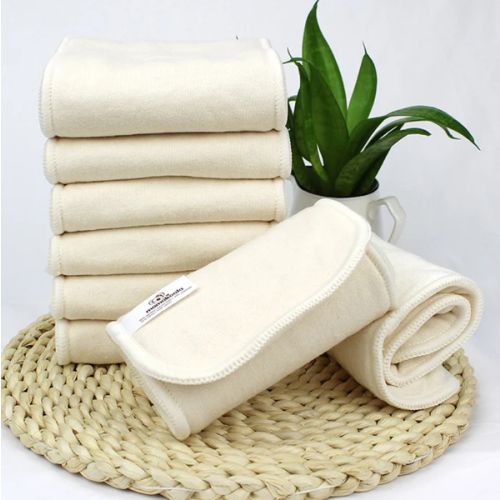 6-Layer Bamboo Hemp Cotton Cloth Diaper Insert - Night Time Solution