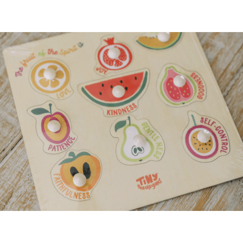 Fruit of the Spirit Wood Puzzle with Scripture