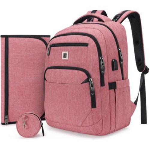 UKEIN Diaper Bag Backpack, Multi Function Baby Diaper Bag with Changing Pad, Pacifier Holder, Waterproof Diaper Bag with USB Charging Port, Baby Bag for Boys Girls
