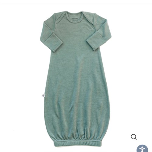Merino Wool Baby Gown |Natural Merino Wool Baby Sleepwear – Woolino