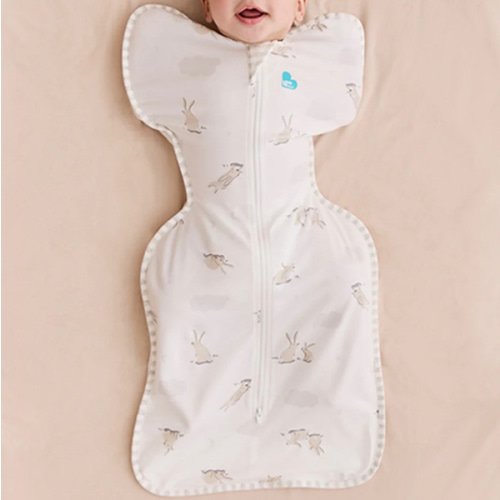 Swaddle Up™ 1.0 TOG Cotton White Cloud Bunnies