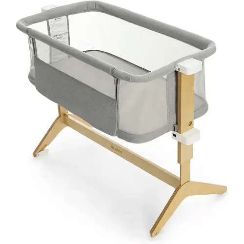 Amazon.com : Newton Baby Bassinet & Bedside Sleeper with Mattress & Sheet - 100% Breathable & Washable, Removable Dual-Layer Cover | Solid Birch Frame Adjustable Height & Infant Access Opening | Bedside Bassinet : Baby