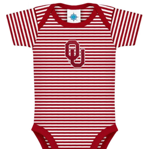 Creative Knitwear College Baby NCAA Infant Striped Bodysuit