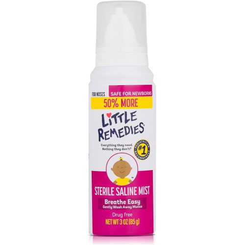 Little Remedies Sterile Saline Nasal Mist, Safe for Newborns, 3 fl oz - 3 Fl Oz (Pack of 1)