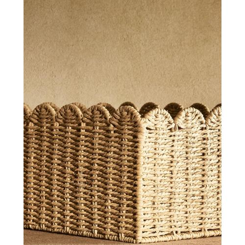 LARGE SCALLOPED BASKET - Toys - KIDS AND BABIES - BABIES | Zara Home United States of America