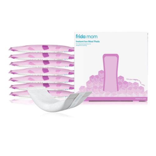 Frida Mom 2-in-1 Postpartum Pads, Absorbent Perineal Ice Maxi Pads, Instant Cold Therapy Packs and Maternity Pad in One