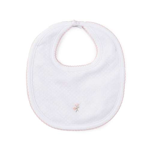 Edgehill Collection Baby Girls Embroidered Ditsy Floral Bib